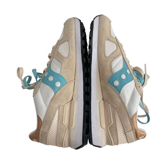 Saucony Shadow Original Women's Sneaker Tan/Turquoise, S1108-839, Size 11 NWOB - Picture 6 of 10